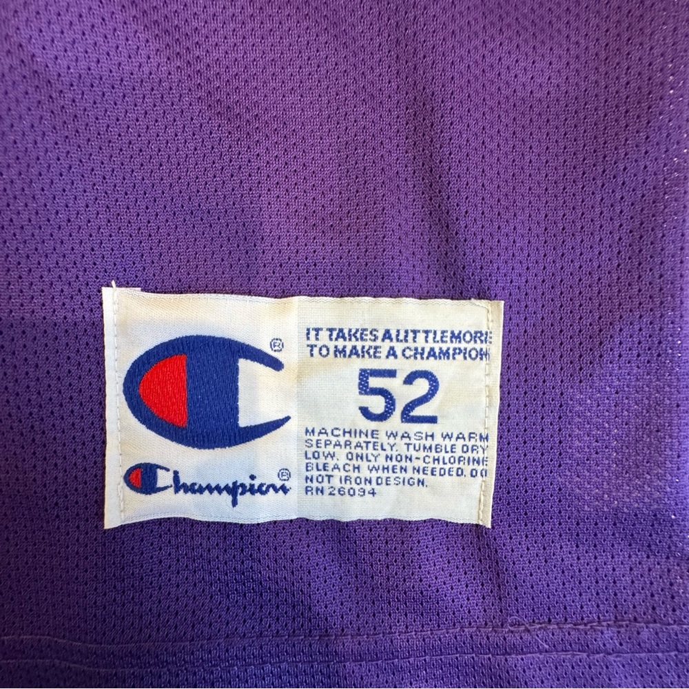 RARE Vintage Champion John Stockton Utah Jazz #12 NBA Basketball Jersey Size XXL - Picture 3 of 7